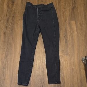 Express Women's Dark Gray Skinny Jeans